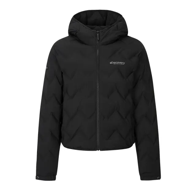 【Discovery Expedition】女版連帽羽絨外套 輕量鵝絨外套(DWDJ84056-BKS)