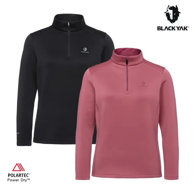 【BLACKYAK】女 POLARTEC POWERDRY刷毛長袖半開襟[兩色可選]BYEB2WC905(秋冬 保暖 半開襟 長袖上衣)