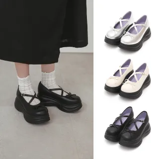 【D+AF】甜酷Girl厚底交叉機能芭蕾鞋