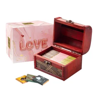 【Diva Life】比利時巧克力片27入經典珠寶盒(交換禮物)