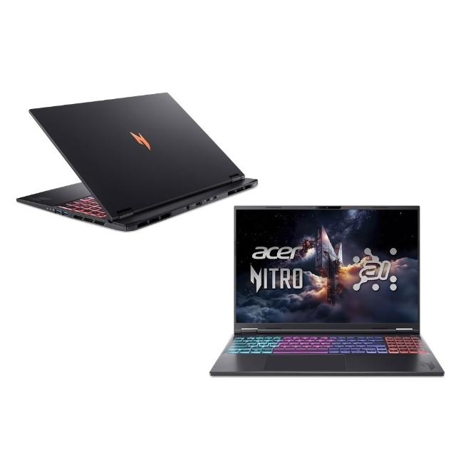 【Acer 宏碁】16吋 AMD Ryzen 7 RTX5070Ti 輕薄AI電競筆電(Nitro S/AN16S-61-R2N4/R7-350/16G/512G/W11)