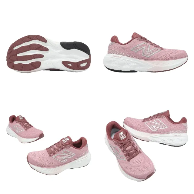 【NEW BALANCE】慢跑鞋 Fresh Foam X 880 V15 D 寬楦 女鞋 紅 白 緩震 運動鞋(W880Q15-D)