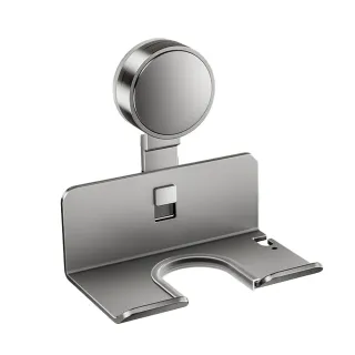 【homer生活家】吸盤系列 太空鋁吹風機置物架(吹風機收納 收納架 浴室收納架 吹風機支架 收納架)