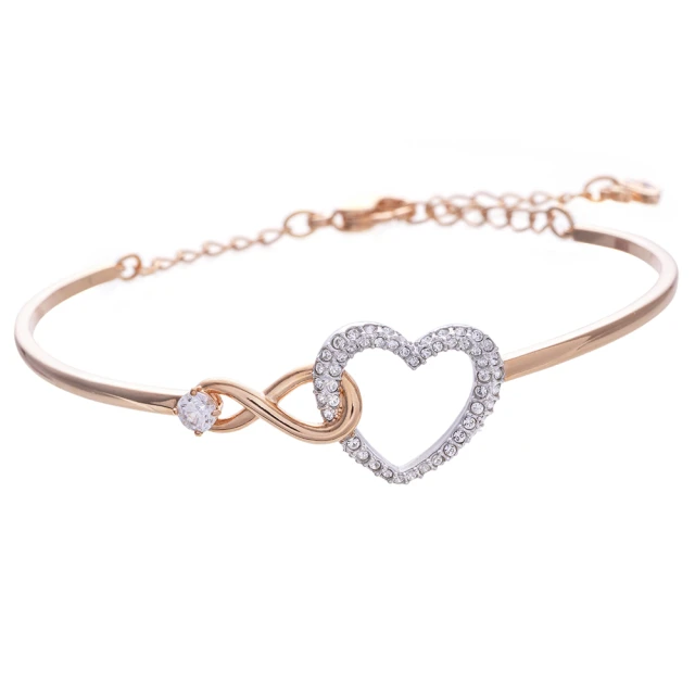 愛與永恆的交織：SWAROVSKI INFINITY HEART 水晶手鐲 (5518869) 推薦