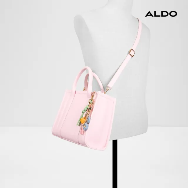 【ALDO】HYPERTMC04-可愛吊飾手提肩背包(粉紅色)