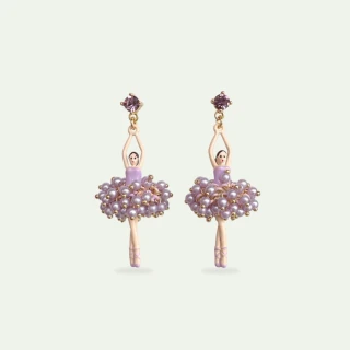 【Les Nereides】芭蕾舞伶-星幕紫耳環