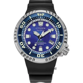 【CITIZEN 星辰】Promaster UNITE with BLUE寂靜之海300米光動能潛水錶-46mm(BN1025-08L)