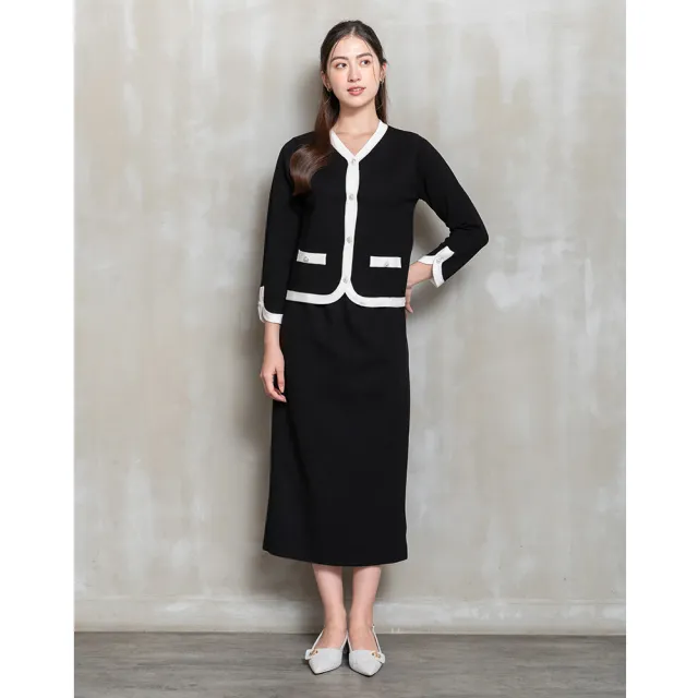 【perng yuh 芃諭名品】緩步瞬間 坑條 柔彈 直筒長裙(2025 AW Collection｜4C秋冬新品上市)