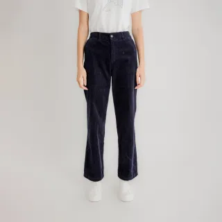 【Arnold Palmer 雨傘】女裝-燈芯絨直筒休閒褲(藏青色)