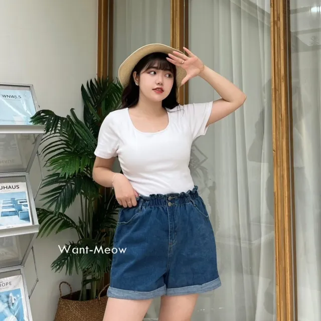 【Want-Meow】90公斤可/免穿內衣!短袖bra圓領素色braT恤(大尺碼/加大碼/bra T恤/bra T-Shirt)