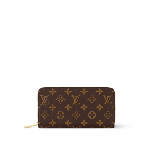 【Louis Vuitton 路易威登】ZIPPY 新版經典老花拉鍊長夾/手拿包 M41894(法國製 芭蕾粉色內裡)