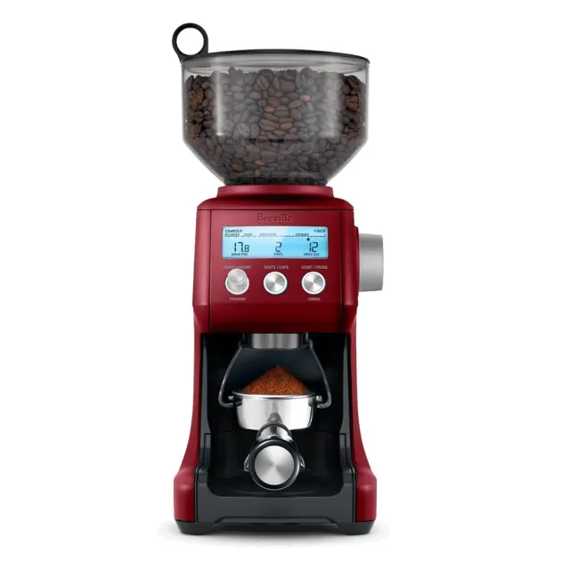【Breville】BES840XL the Infuser半自動咖啡機+BCG820XL磨豆機（櫻桃紅）(總代理公司貨)