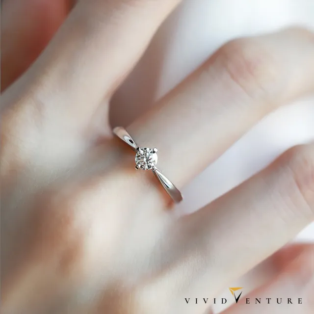【Vividventure 亞帝芬奇】14K 天然鑽石 GIA 30分 FSI2 戒指+10分 鑽石 男戒 愛的相遇(結婚 對戒 套組)