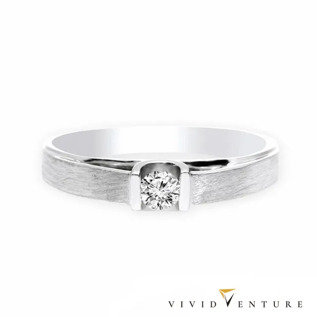 【Vividventure 亞帝芬奇】情侶對戒 14K 天然鑽石 GIA 30分 FSI2 鑽戒+20分 鑽石 男戒 愛的璀璨(結婚 求婚)