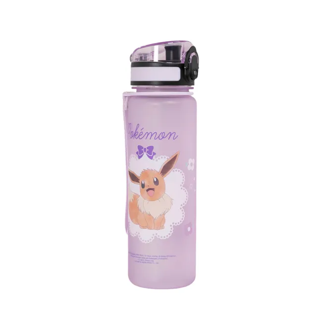 【IMPACT 怡寶】寶可夢伊布彈蓋Tritan水壺／水杯/水瓶（500ML）附提繩-粉紫