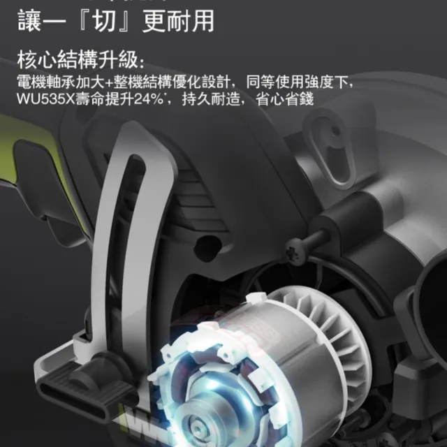 【WORX 威克士】20V 無刷鋰電圓鋸機 WU535X.14(圓鋸機 電動圓鋸機 手持圓鋸機 金屬圓鋸機 手提圓鋸機)