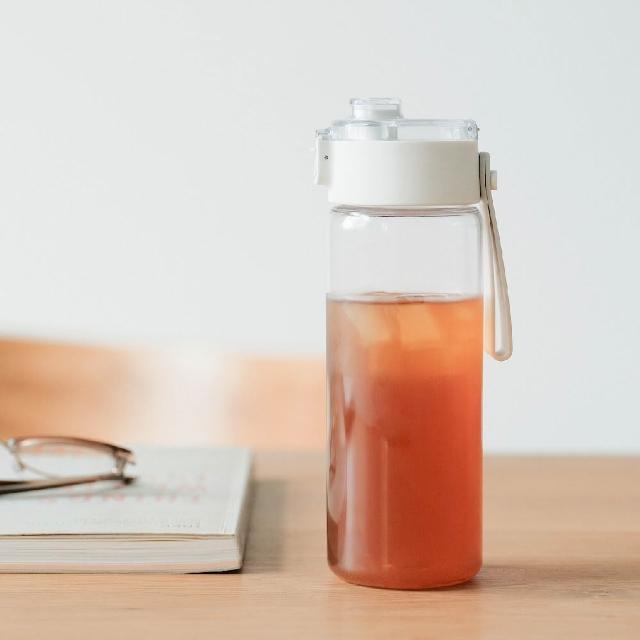 【MUJI 無印良品】攜帶式透明水壺/550ml