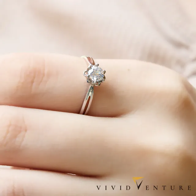 【Vividventure 亞帝芬奇】14K 天然鑽石 GIA 30分 FSI2 戒指+10分 鑽石 男戒 愛的永恆(對戒 結婚 套組)