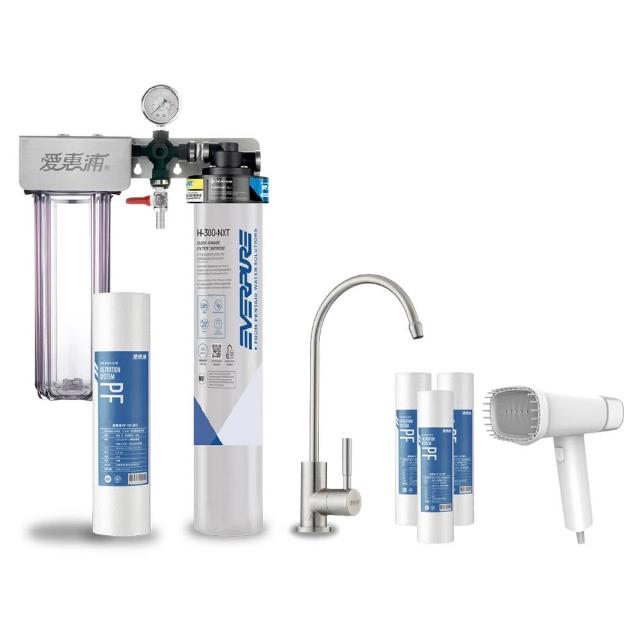 【EVERPURE 愛惠浦】櫥下型 PURVIVE Duo-H300NXT兩道式生飲淨水器(升級不鏽鋼龍頭/前置PP)