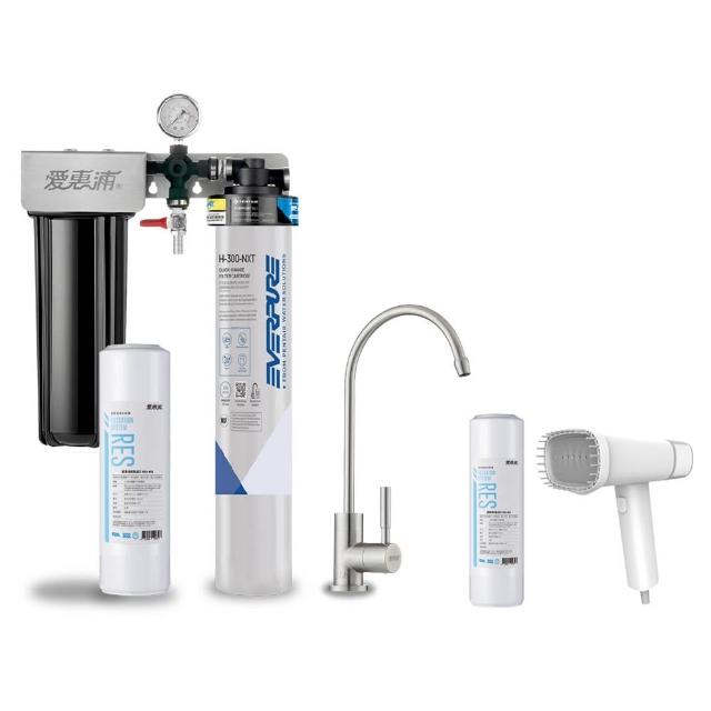 【EVERPURE 愛惠浦】櫥下型 PURVIVE Duo-H300NXT兩道式生飲淨水器(升級不鏽鋼龍頭/前置樹脂)