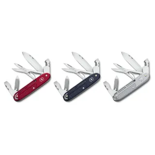 【VICTORINOX 瑞士維氏】瑞士刀 Synergy X Alox 含便攜夾開箱器 93mm/10用(0.8226.20/0.8226.22/0.8226.26)