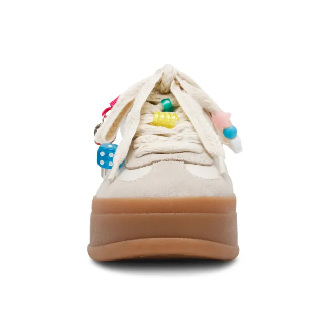 【steve madden】厚底素面造型鞋帶德訓鞋 OFF-TRACK-D(米色)