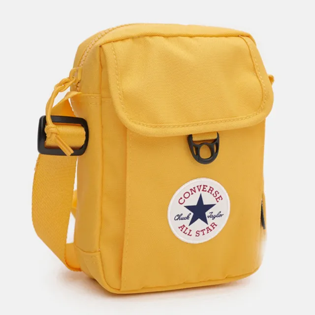 【CONVERSE】匡威 ALL STAR 經典復古黃色斜跨包 隨身腰包 側背單肩包 隨行小包 女朋友禮物(10020540A14)