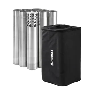 【POMOLY】292cm/Φ7純鈦組合式煙囪管(悠遊戶外)