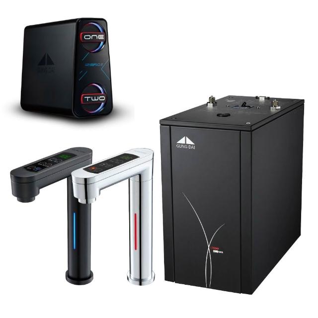 【GUNG DAI 宮黛】GD600 觸控櫥下式雙溫飲水機搭配宮黛IZERO RO淨水器(台灣製精品櫥下式溫熱飲水機)