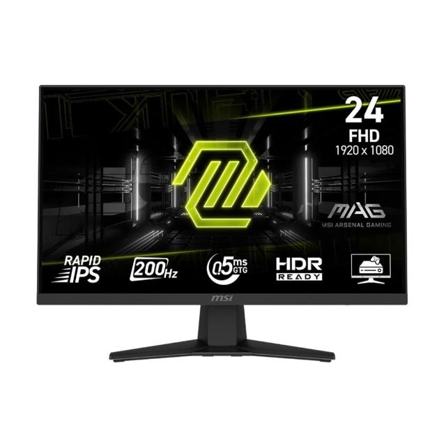 2入組★【MSI 微星】MAG 244F 24型 FHD 200Hz 電競螢幕(HDR)