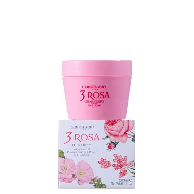 【L’ERBOLARIO 蕾莉歐】玫瑰三重奏芳香潤膚霜200ml