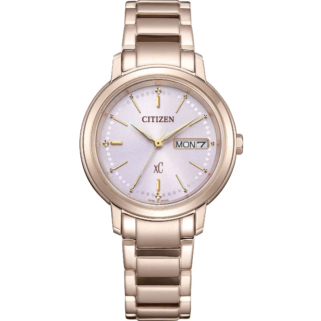 【CITIZEN 星辰】Hebe田馥甄廣告款 情人節推薦 XC光動能大三針女錶-32mm 禮物 送禮(EW2426-54X)