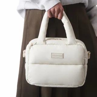 【HUNTER】無縫空氣波士頓包(奶油色)