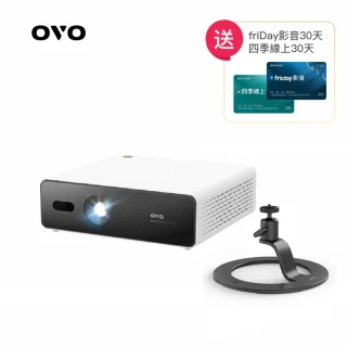 【OVO】1080P 百吋無框電視Air 智慧投影機 小腳架SD03(K2-A 2000流明/自動對焦/支援側投)
