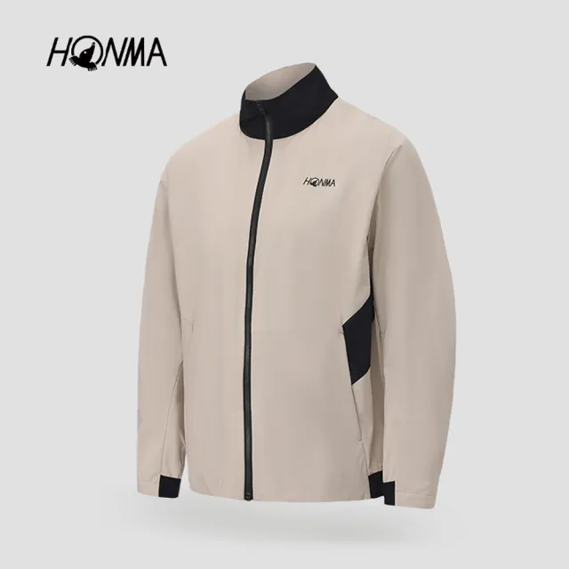 【HONMA 本間高爾夫】男士針織彈力外套 2025秋冬新款 日本高爾夫專業品牌(L~XXL 棕/黑色 任選HMLQ302R541)