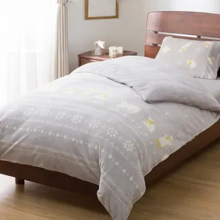 【NITORI 宜得利家居】吸濕發熱 被套 白熊 N WARM BEAR 25NW04 單人(吸濕發熱 被套 白熊 N WARM)