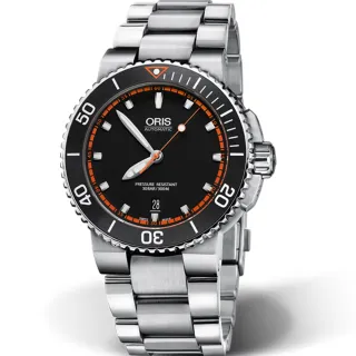 【Oris豪利時】Aquis時間之海系列潛水機械腕錶(0173376534128-0782601PEB)