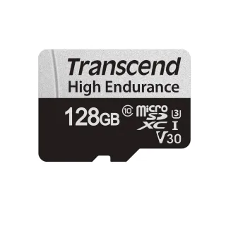 【Transcend 創見】USD350V High Endurance microSDXC UHS-I U3 128GB 高耐用記憶卡(TS128GUSD350V附轉卡)