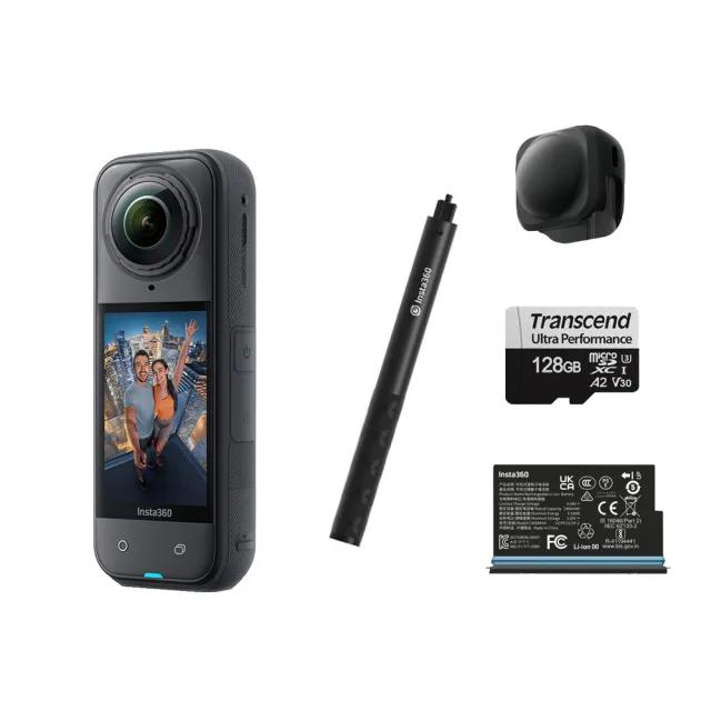 【Insta360】X5 360°口袋全景防抖相機 入門套組