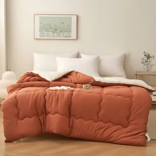 【綠的寢飾】買一送一 遠紅外線發熱可水洗羽絲絨被(180*210公分 任選花色)