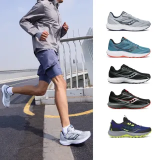 【SAUCONY 索康尼】COHESION 17/AURA TR避震跑鞋 運動鞋 休閒鞋 慢跑鞋 越野鞋 男鞋 女鞋(網路獨家價)