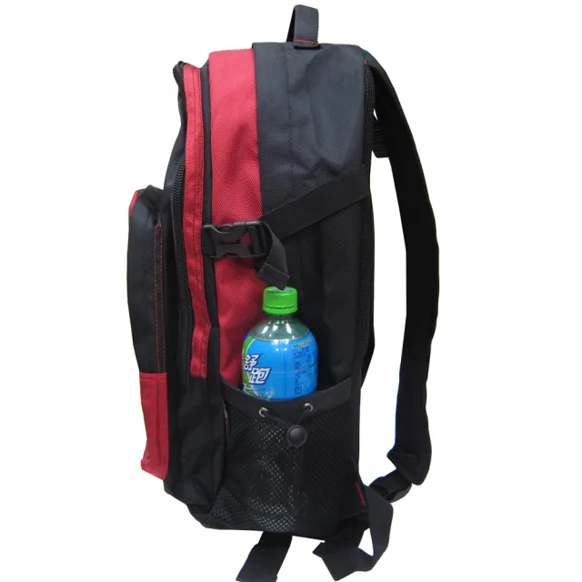 【SNOW.bagshop】雙11 後背包大容量可A4資夾(14吋電二主袋+外袋共四層尼龍布腰釦水瓶外袋)