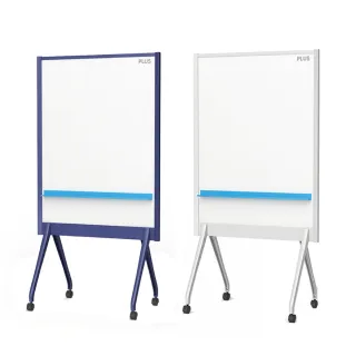 【PLUS 普樂士】壓克力屏風白板 海軍藍/淡灰 /台 ALKB-0912AAK