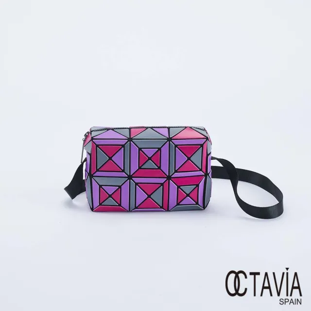 【OCTAVIA 8】雙11 OCTAVIA 8 -  教堂彩窗 幾何三角立體四方斜背小包 - 三色可選(迷你肩背包 斜 
