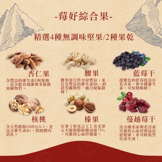 【盛香珍】堅果谷量販包550gX3包組(無調味綜合果/莓好綜合果-2口味任選)
