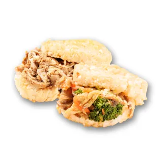 【樂活e棧】素食年菜 鮮饌六福堡6顆x1盒-全素(年菜 年夜飯 米漢堡)