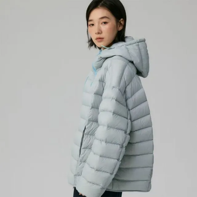 【巴黎精品】頂級真羽絨外套90%鴨絨羽絨衣秋冬外套保暖上衣大碼休閒女裝(連帽寬鬆5色n1lr70)