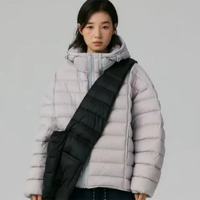 【巴黎精品】頂級真羽絨外套90%鴨絨羽絨衣秋冬外套保暖上衣大碼休閒女裝(連帽寬鬆5色n1lr70)