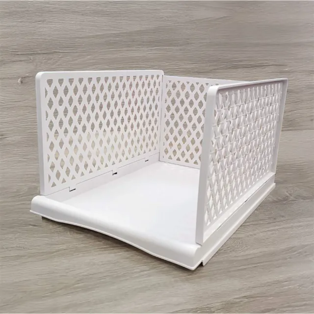 【VENCEDOR】折疊式疊加抽取式收納框 - 大高款 2入組(大號尺寸 45X33X25cm)