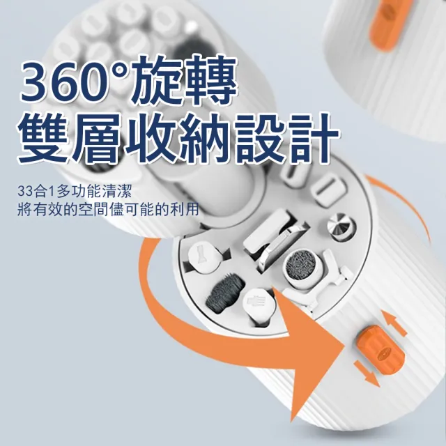 【Kyhome】33合一多功能清潔套☆ 鍵盤耳機清潔筆(除塵神器/筆電手機相機清潔/3C大掃除/一體式收納)